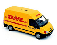 furgone corriere espresso DHL