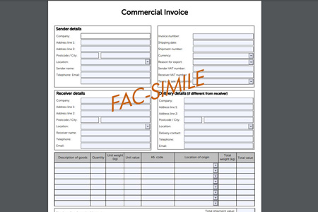 Come compilare una fattura commerciale