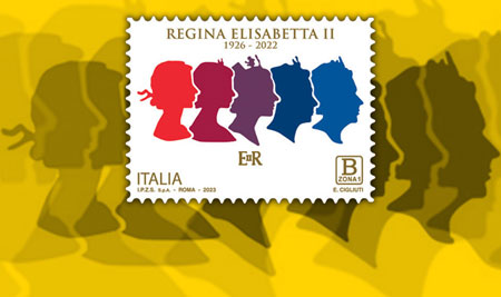 francobollo Regina Elisabetta II