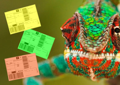 etichette chameleon qaplà