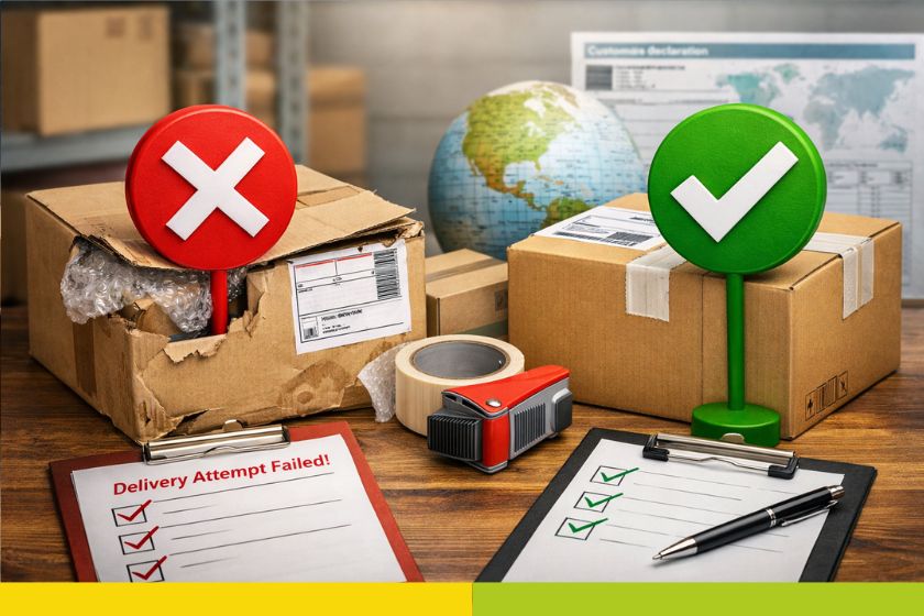 errori più comuni nelle spedizioni