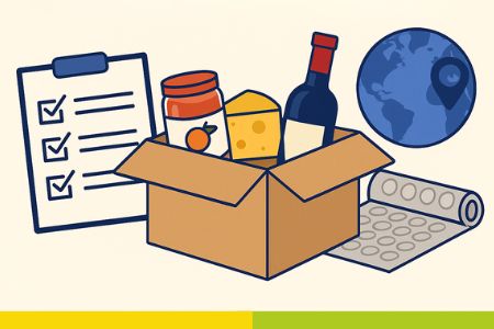 Spedire prodotti alimentari all'estero