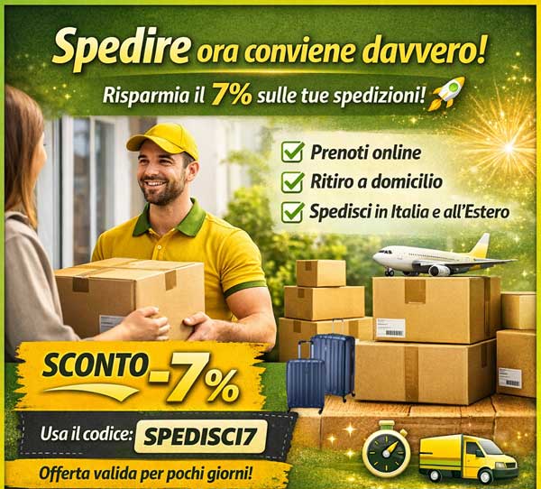 codice sconto spedizioni