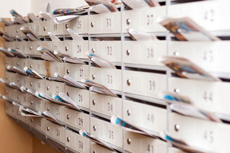pubblicità cassette postali