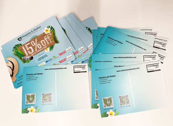 caso studio invio cartoline promozionali