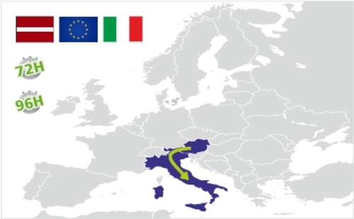 spedizione pacchi dall'Austria all'italia