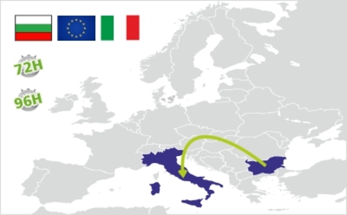 spedizione dalla bulgaria all italia