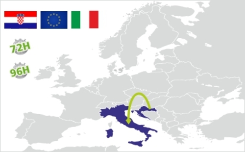 spedizione dalla croazia all italia