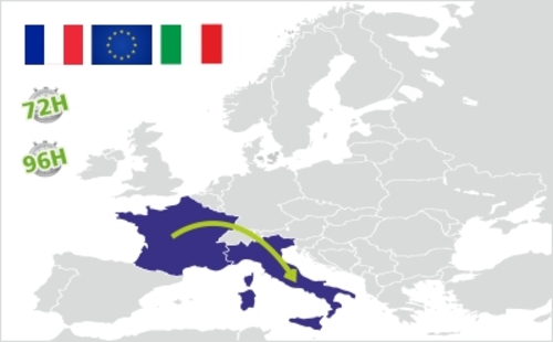 spedizione dalla francia all italia