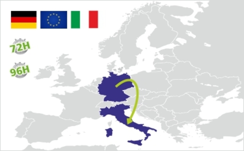 spedizione dalla germania all italia