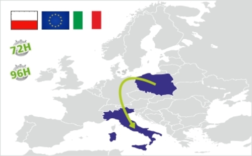 spedizione dalla polonia all italia