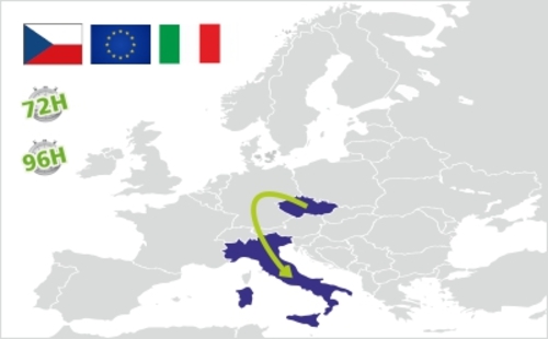 corrieri spedizione dalla repubblica ceca all italia