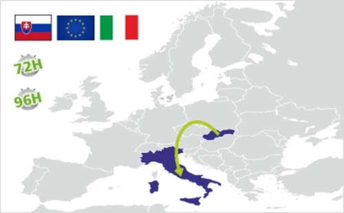 spedizione dalla slovacchia all italia