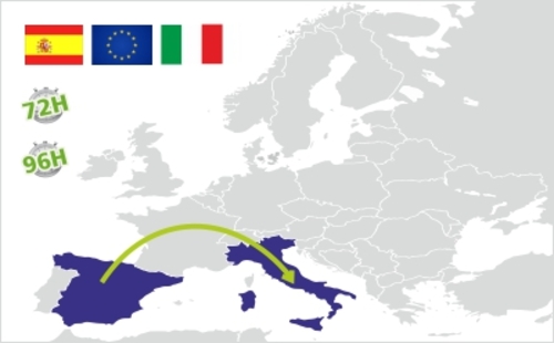 spedizione dalla spagna all italia