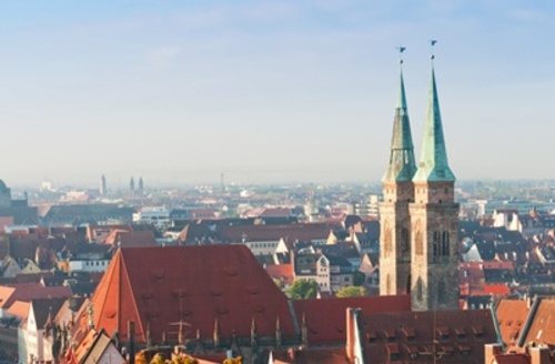 Norimberga panorama città