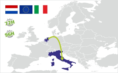 spedizione dai paesi bassi all italia