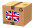 pacco con bandiera Inghilterra