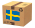 pacco con bandiera Svezia