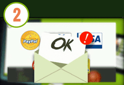 Step 2 paga anticipatamente con paypal o carta