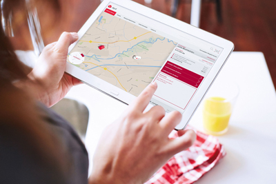 controllo tracking dpd online con tablet